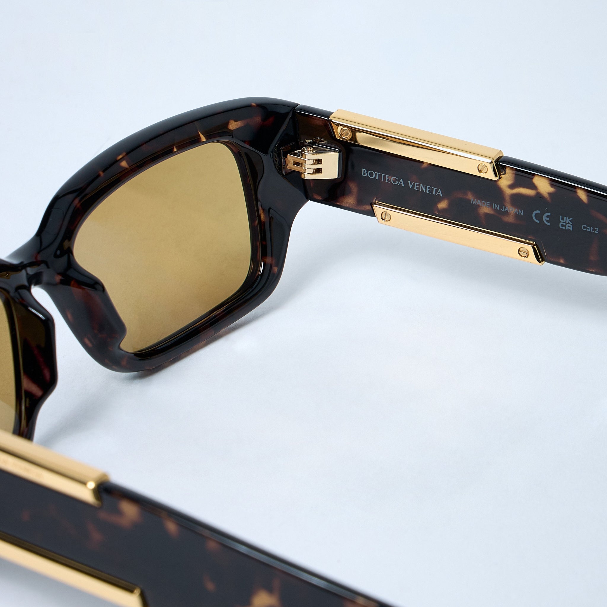 Bottega Veneta Men Dash Rectangular Sunglasses