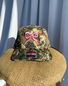 Bow Camo- Trucker Hat Pink