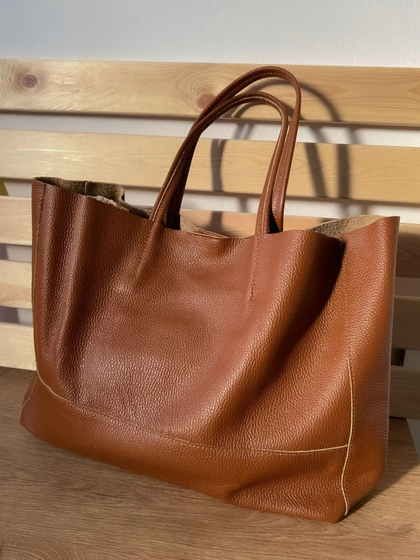The Original Leather Tote | VERA PELLE Brown Bags LeatherBags B2B