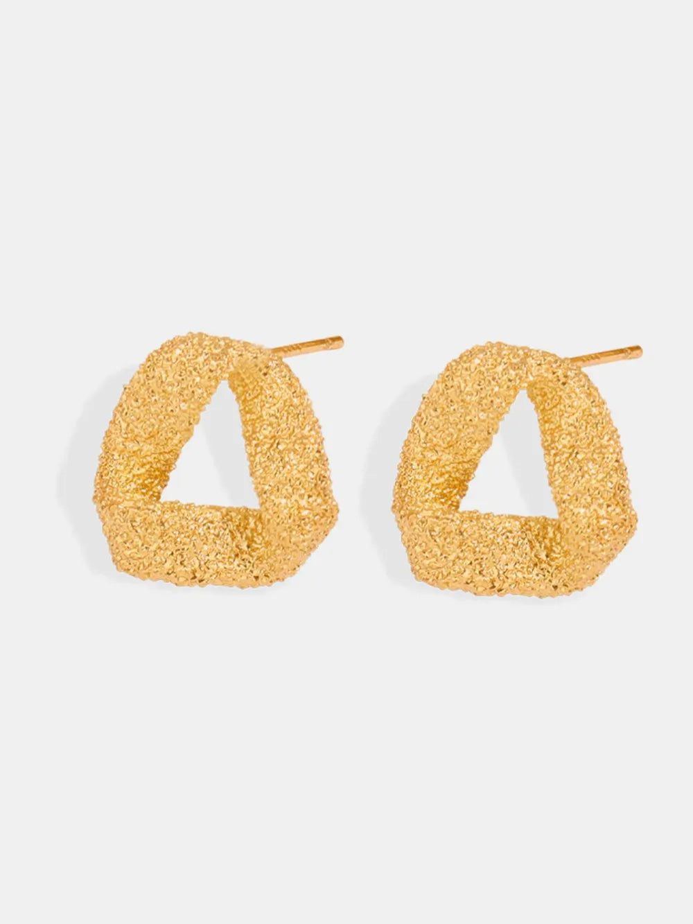 Gold-Plated Geometric Stud Earrings (4 styles) Style B One Size Trendsi