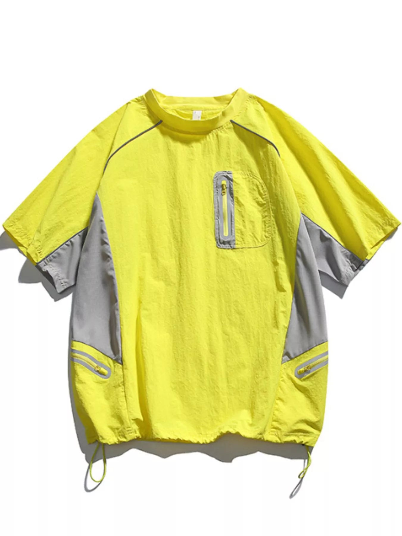 Men's Contrast Round Neck Half Sleeve Active T-Shirt Trendsi