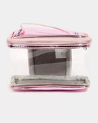 Boxy See Through Rectangle Crossbody Bag Pink one size Bag Trendsi