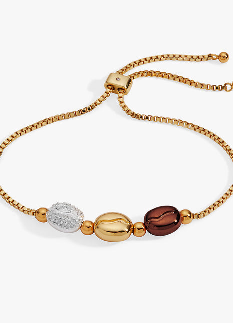Coffee Bean Bolo Bracelet
