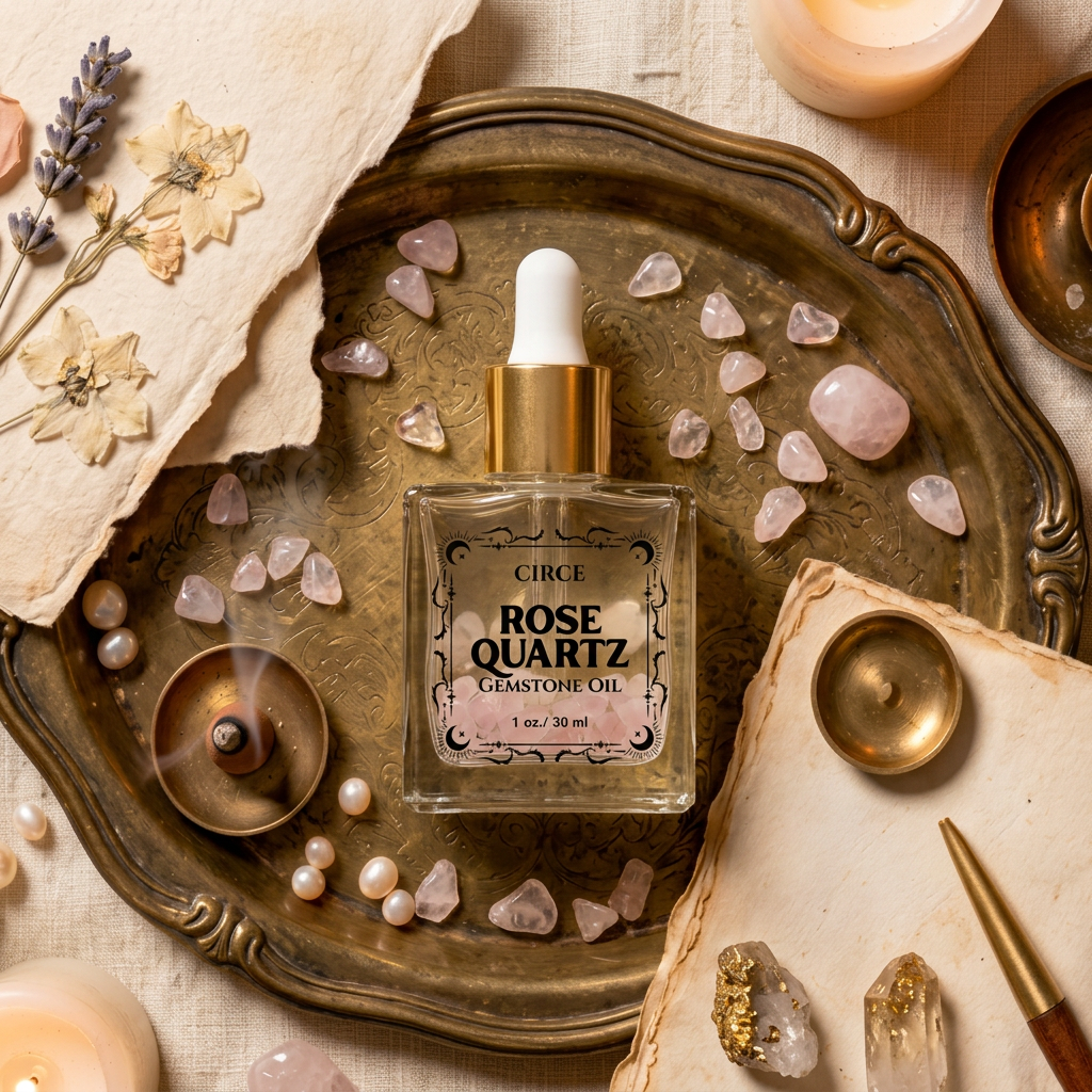 Rose Quartz Body Oil – For Self-Love & Glow | 3.4 oz
