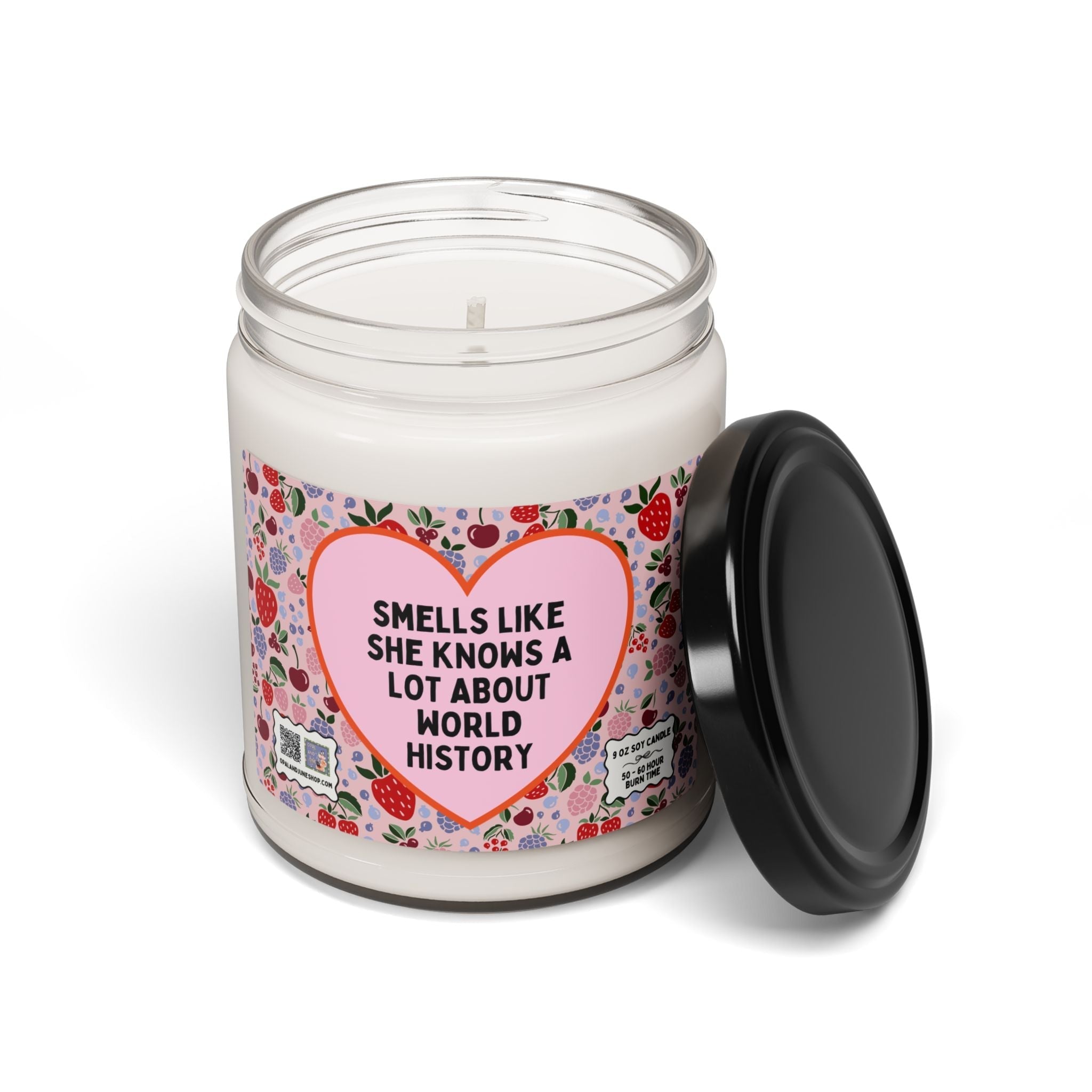 Smells Like She Knows A lot About World History Candle Home Decor Opal and June