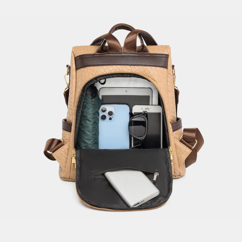 PU Leather Backpack Bag Bags Trendsi