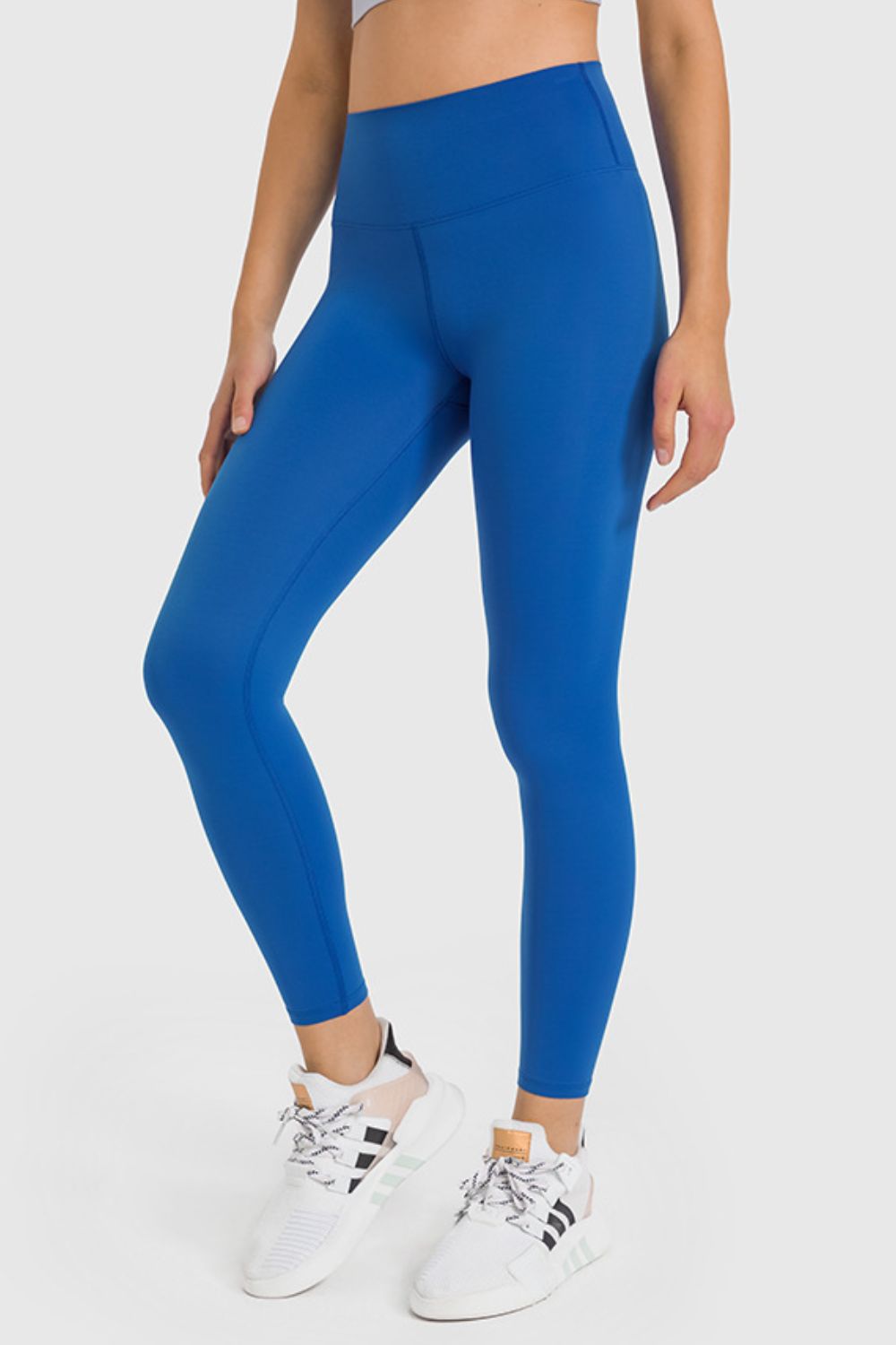 Millennia High Waist Ankle-Length Yoga Leggings Peacock Blue Trendsi
