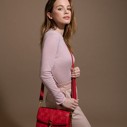 Daisy White Vegan Shoulder & Crossbody Bag