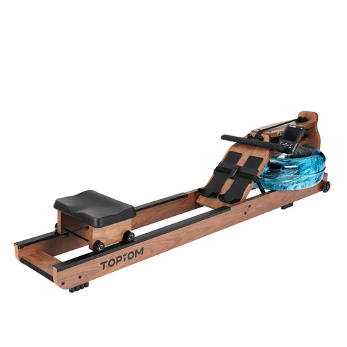 The Topiom Rowing Machine for Home Use | Solid Wood | TM3 Monitor