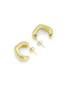 Gold Chunky Geometry Earrings, Sku#Y797