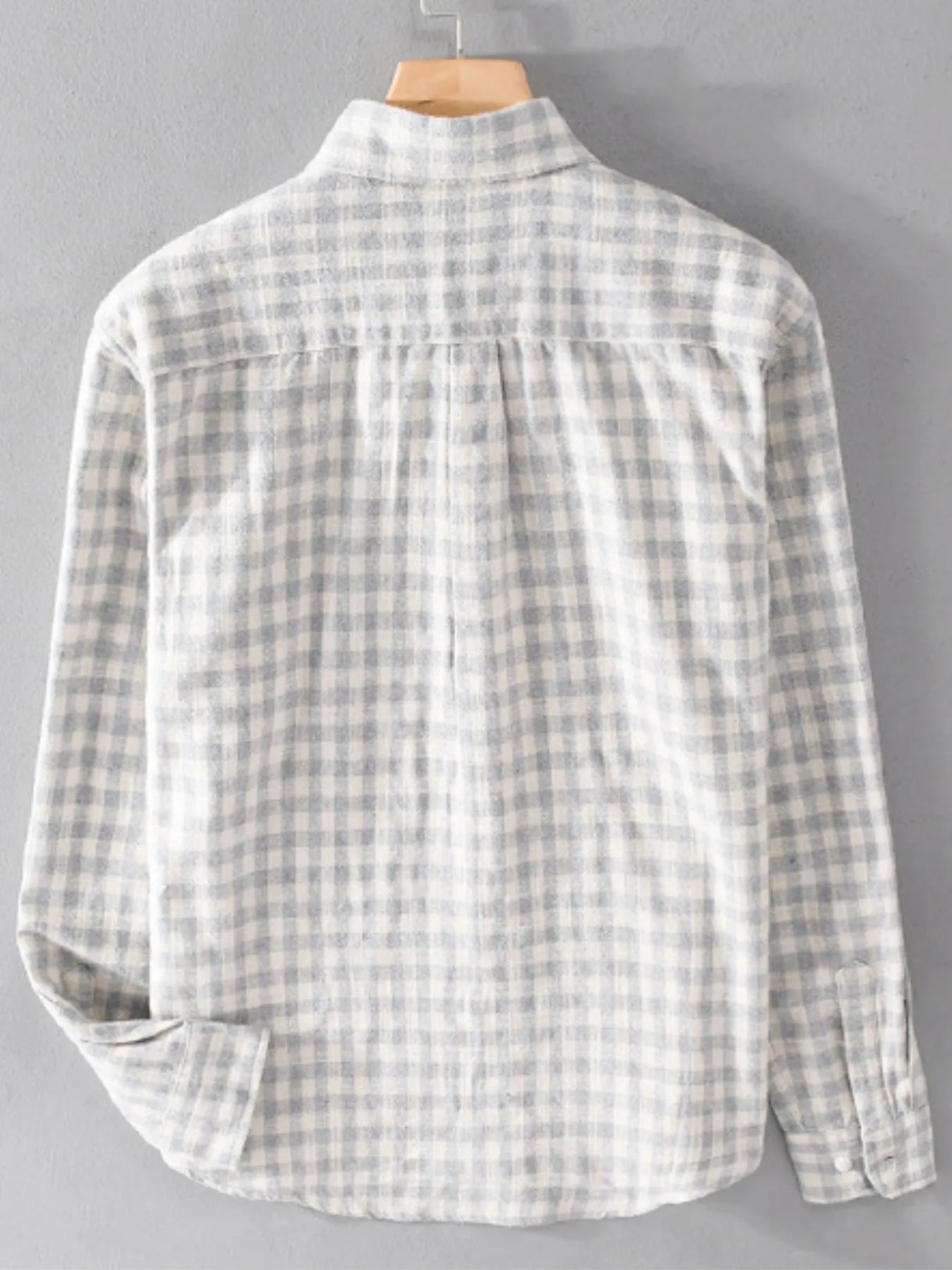 Gingham Check Button-Up Trendsi