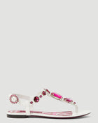 Dolce & Gabbana Women Crystal Embellished Majolica Sandals