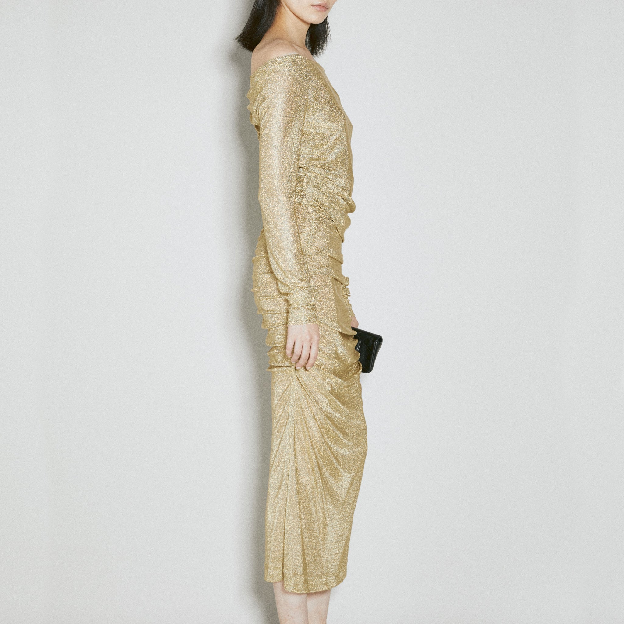 Dolce & Gabbana Women Lurex Mesh Midi Dress