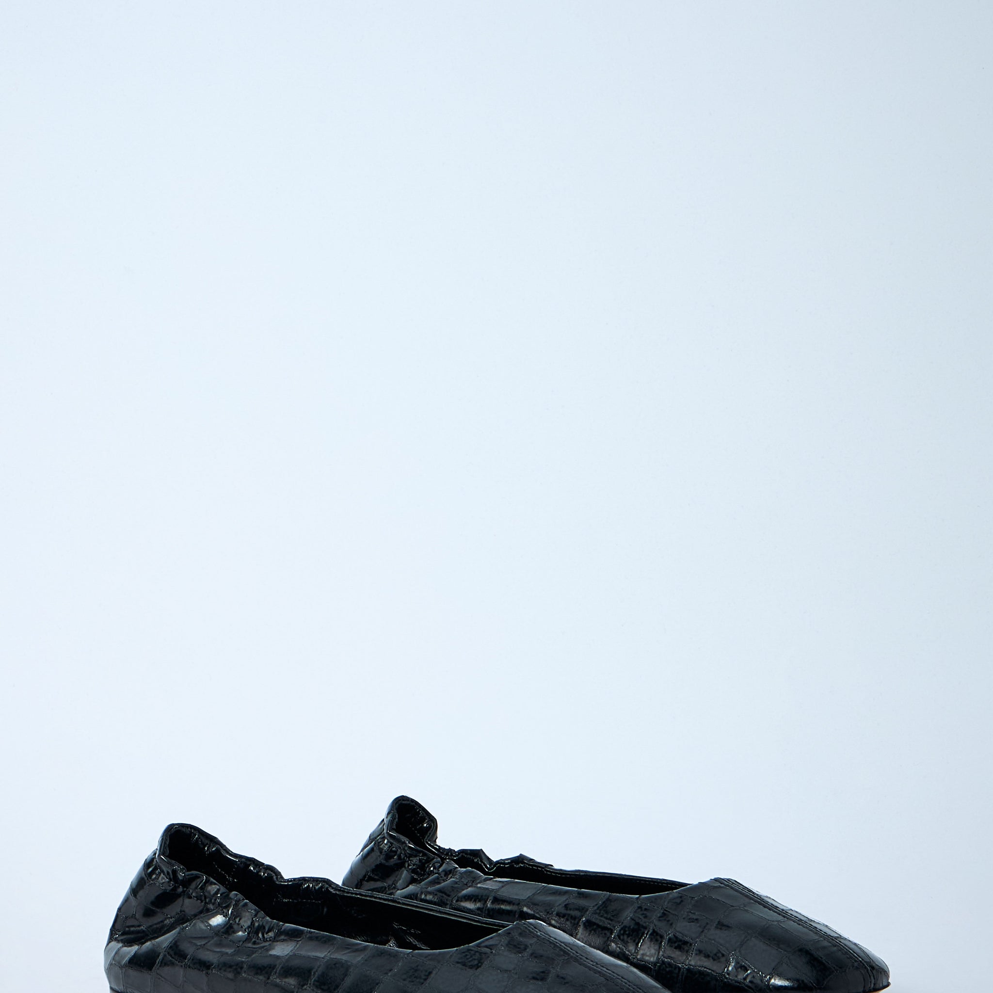 Dries Van Noten Women Croc-Embossed Ballerina Flats