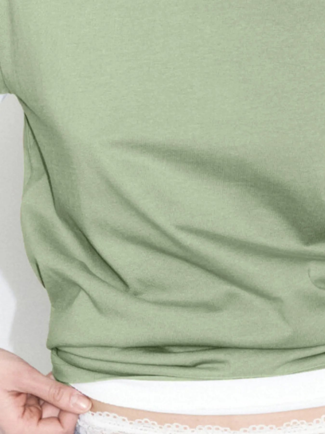 Oversized Drop Sleeve Tee Trendsi