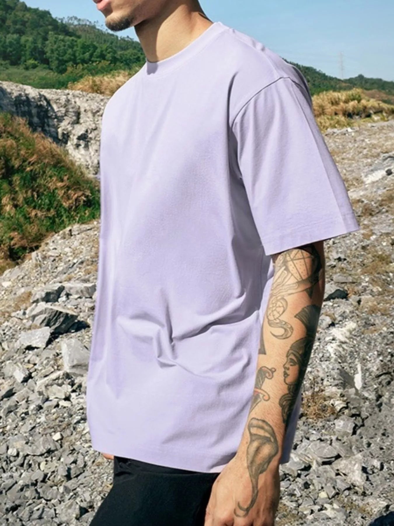 Men's Casual Comfort Crew Neck T-Shirt Trendsi