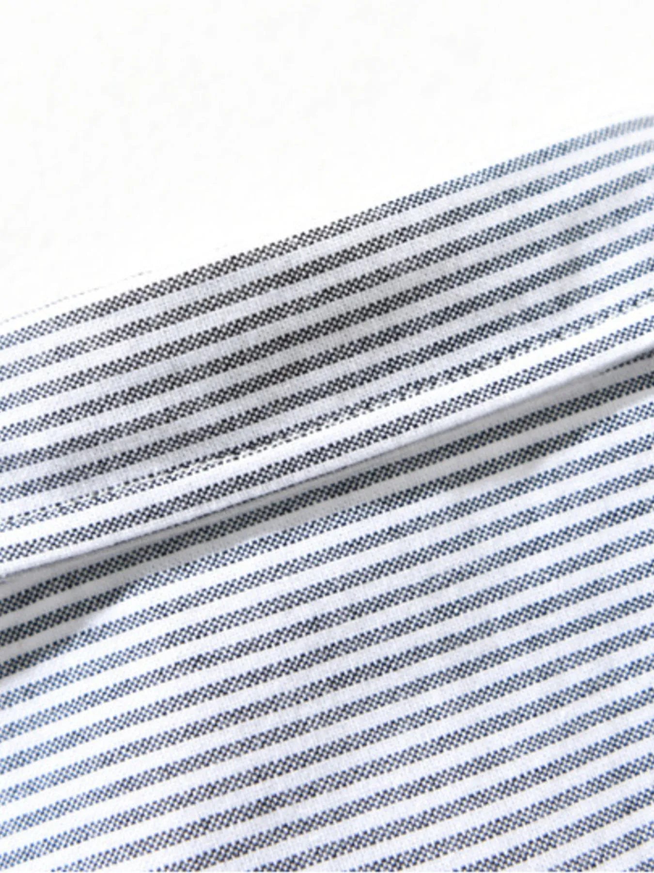 Mens Classic Striped Cotton Long Sleeve Button Up Shirts Trendsi