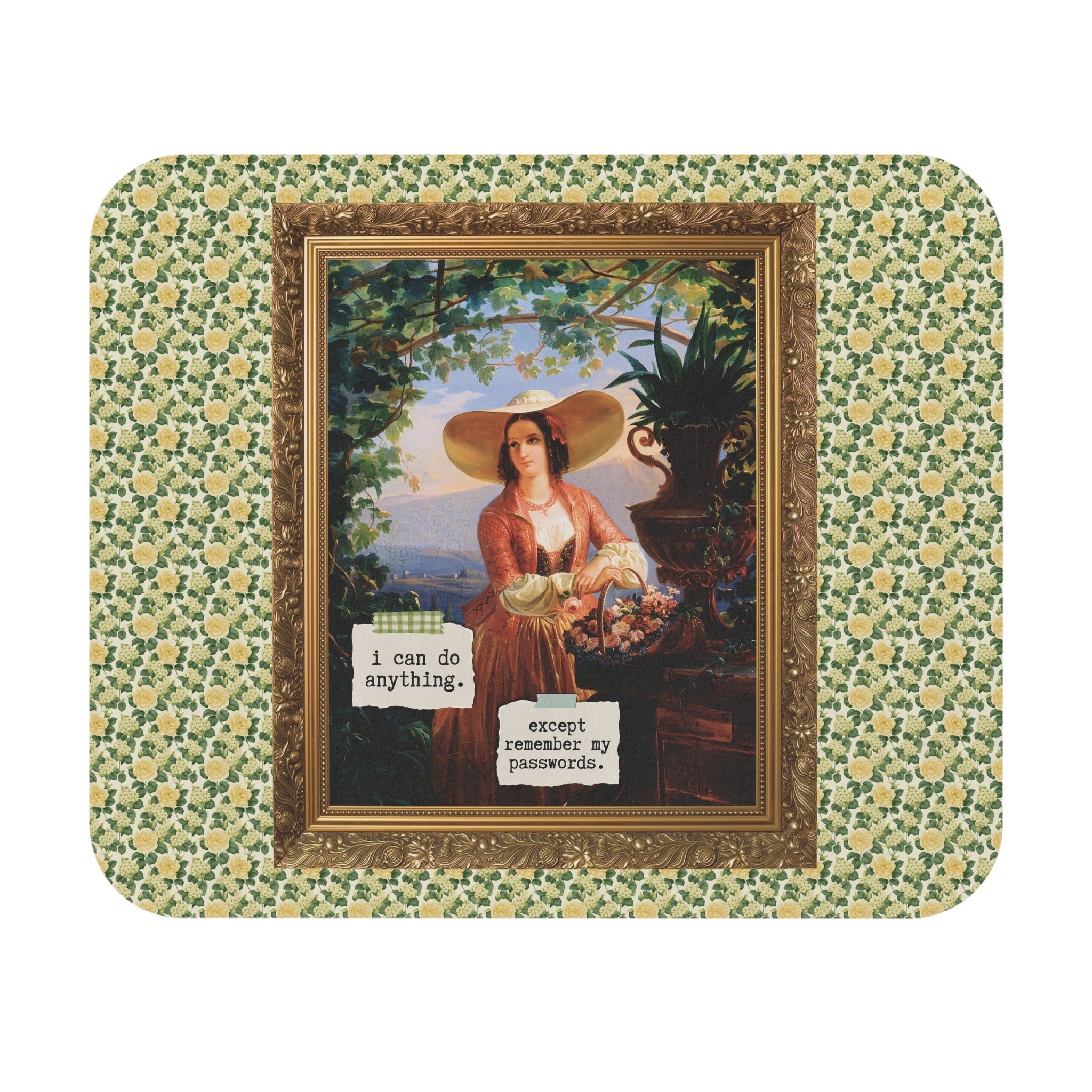 Except Remember My Passwords Mousepad 9" × 8" Rectangle Home Decor Opal and June