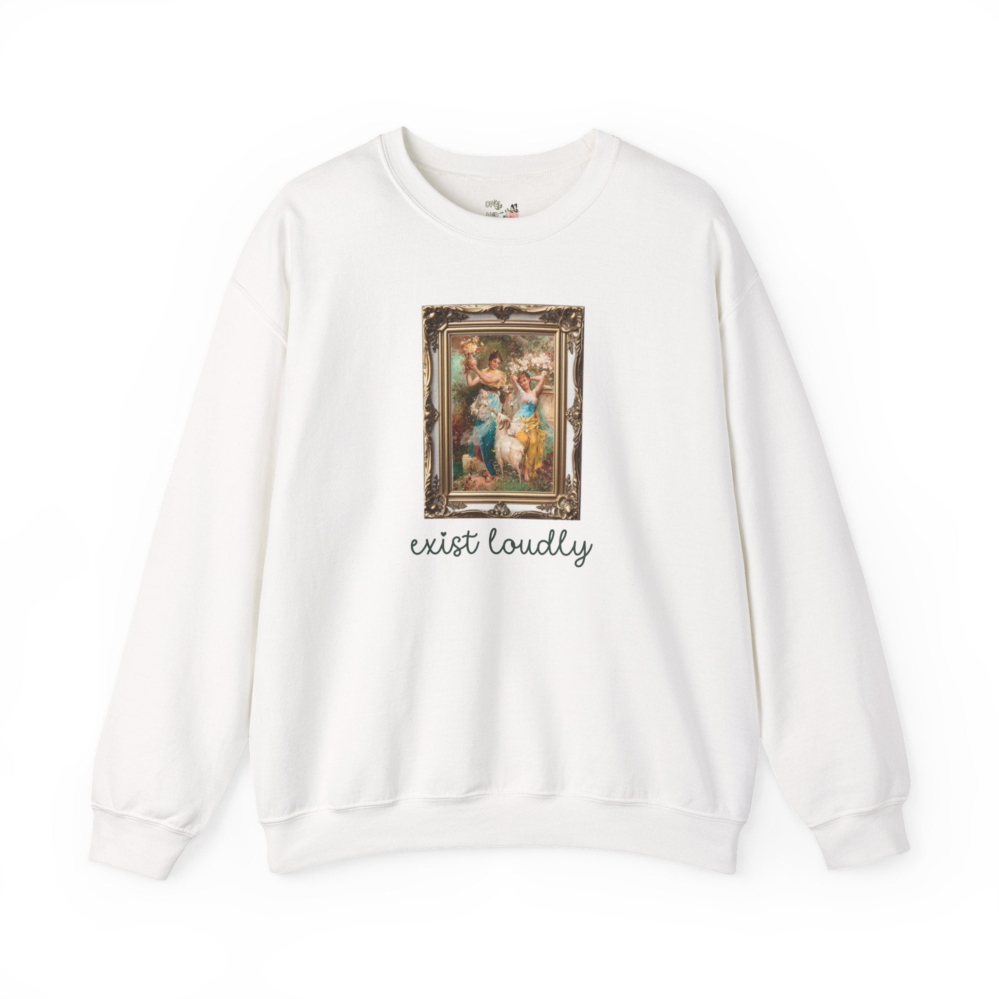 Exist Loudly White Sweatshirt Opal and June