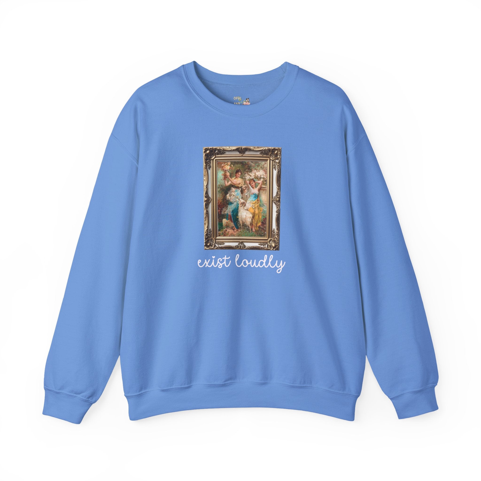 Exist Loudly Carolina Blue Sweatshirt Opal and June