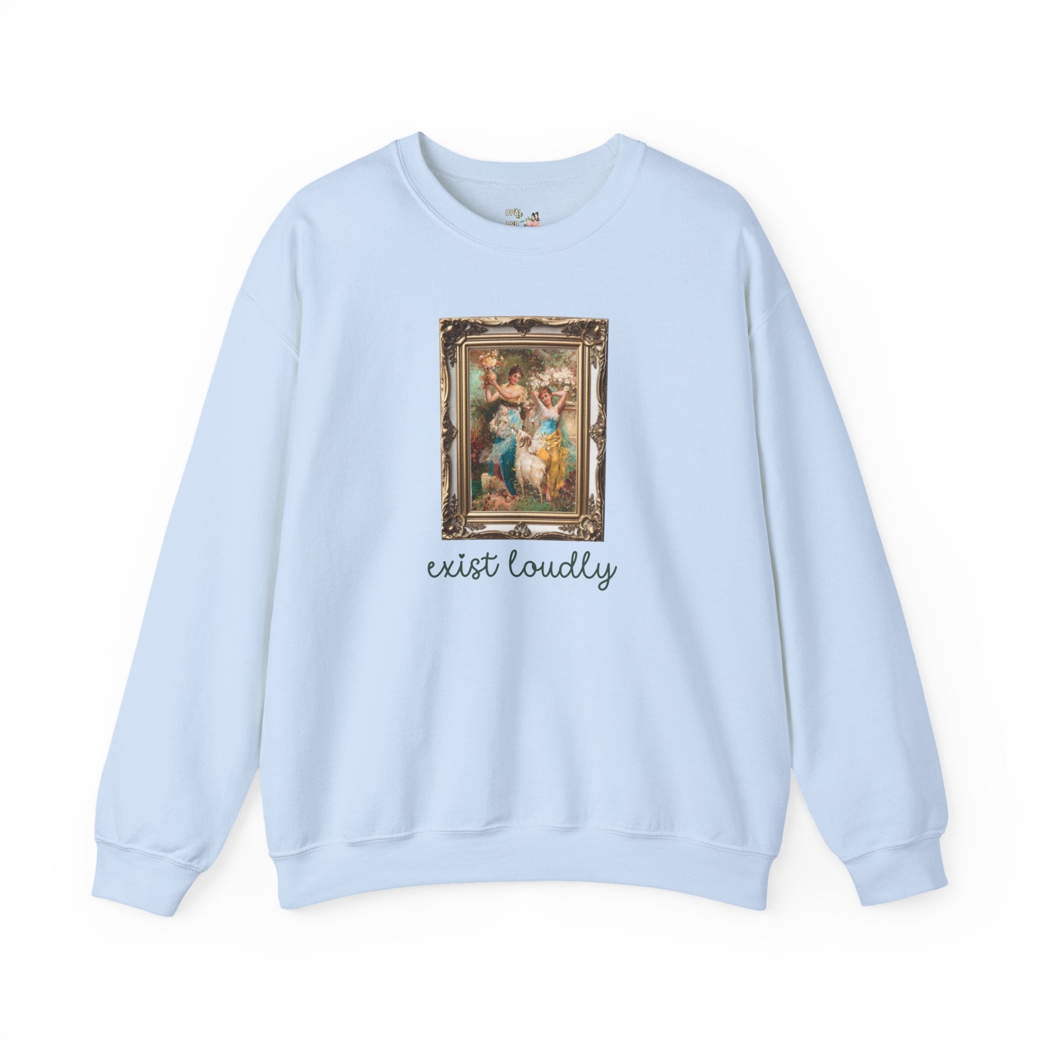 Exist Loudly Light Blue Sweatshirt Opal and June