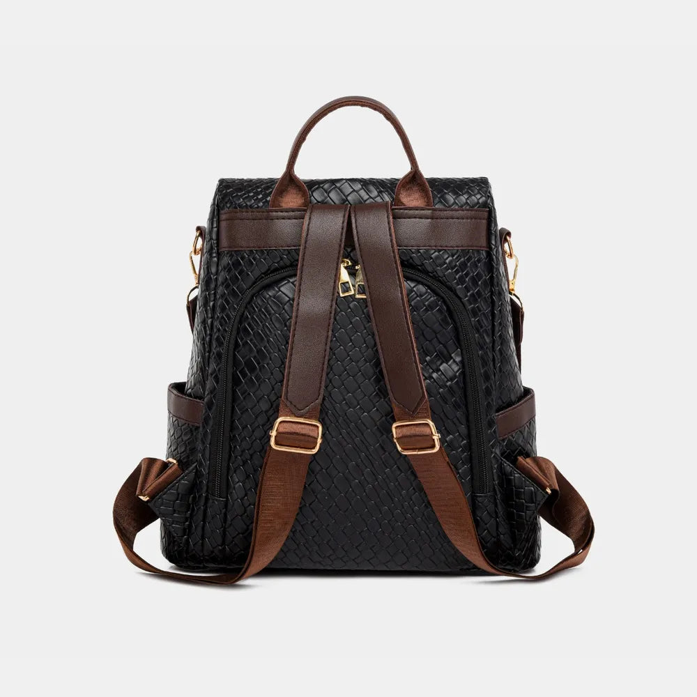 PU Leather Backpack Bag Bags Trendsi