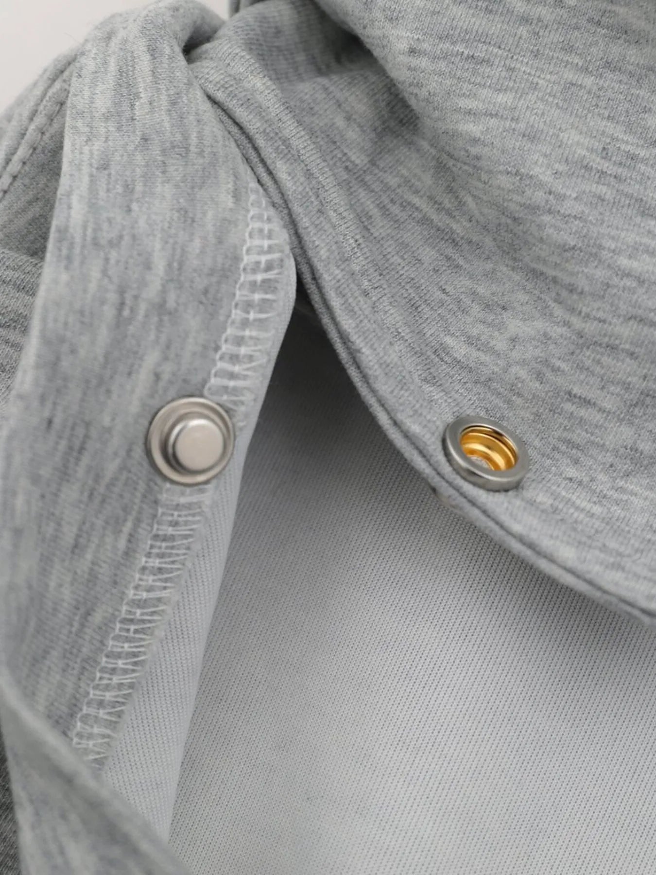 Mens Detachable Collar Comfy Polo shirts Trendsi