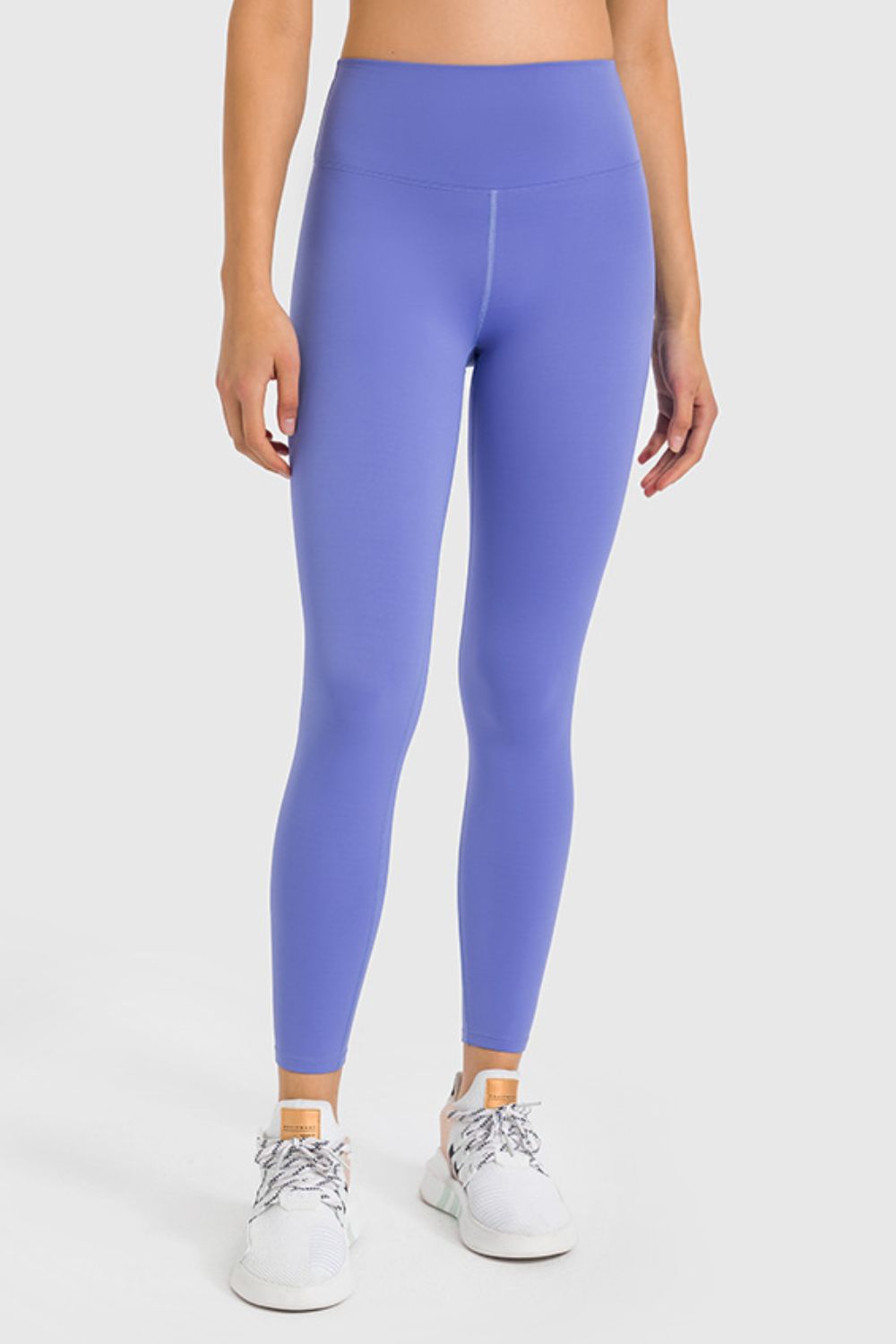 Millennia High Waist Ankle-Length Yoga Leggings Blue Purple Trendsi