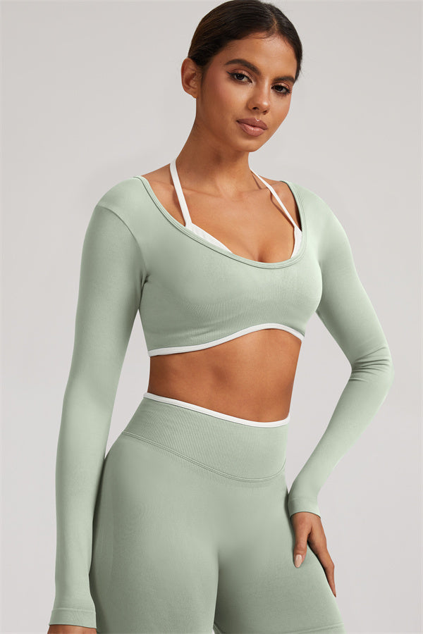 The Elevate New Long Sleeve Crop top