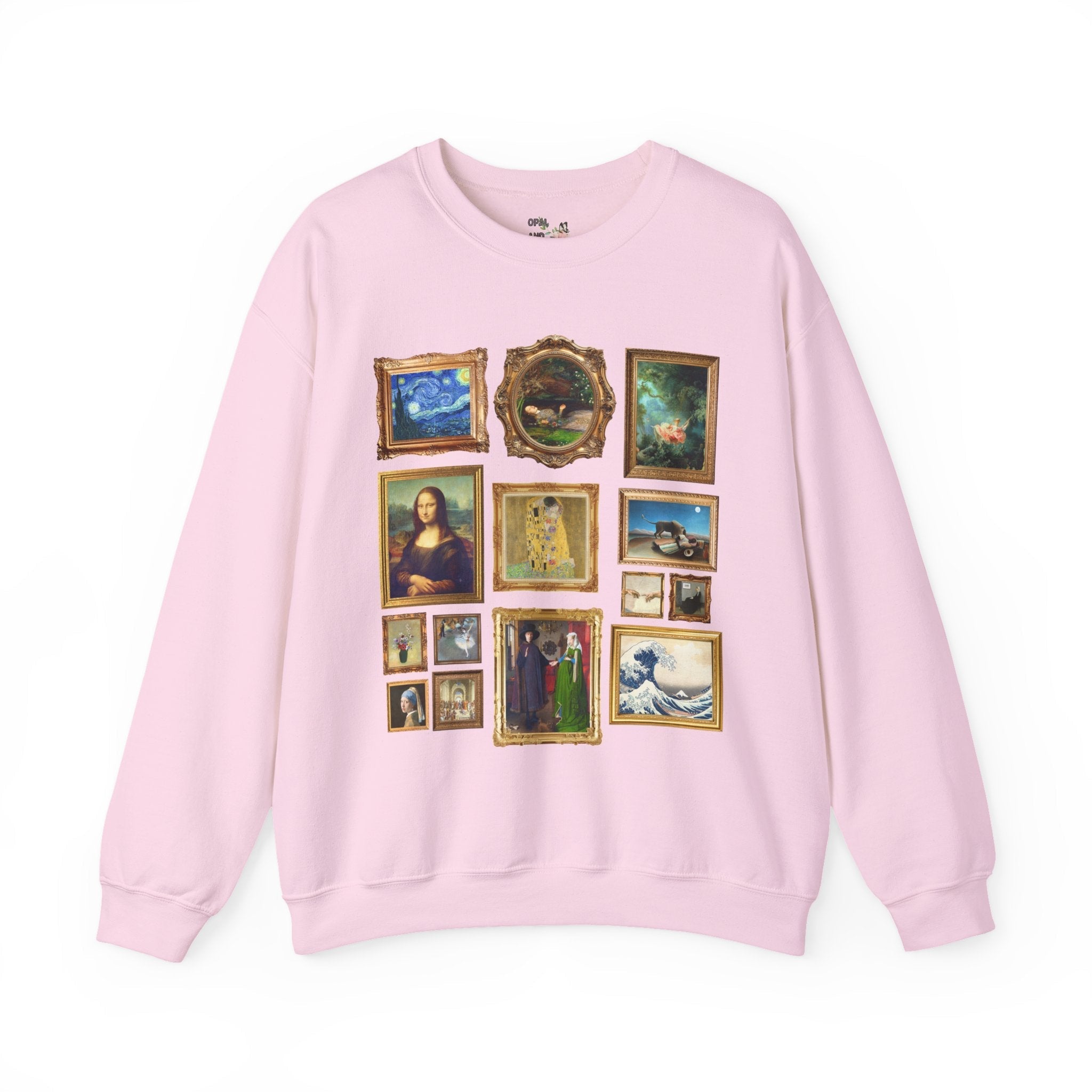 Famous Paintings Art History Sweatshirt Light Pink Sweatshirt Opal and June