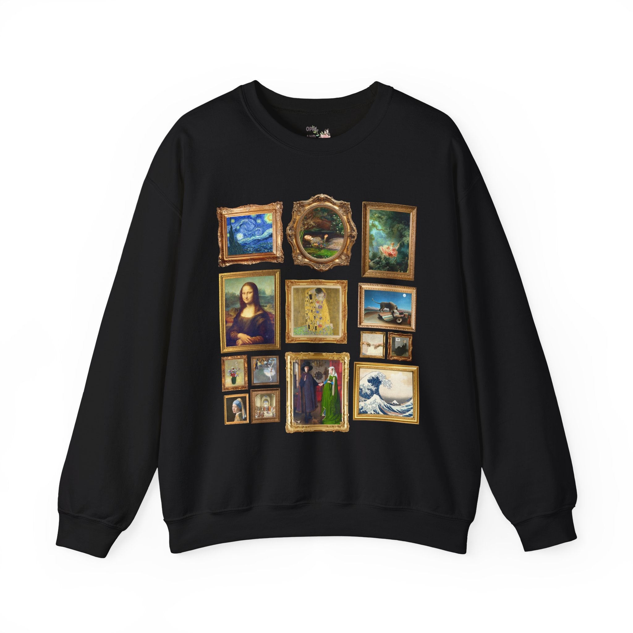 Famous Paintings Art History Sweatshirt Black Sweatshirt Opal and June