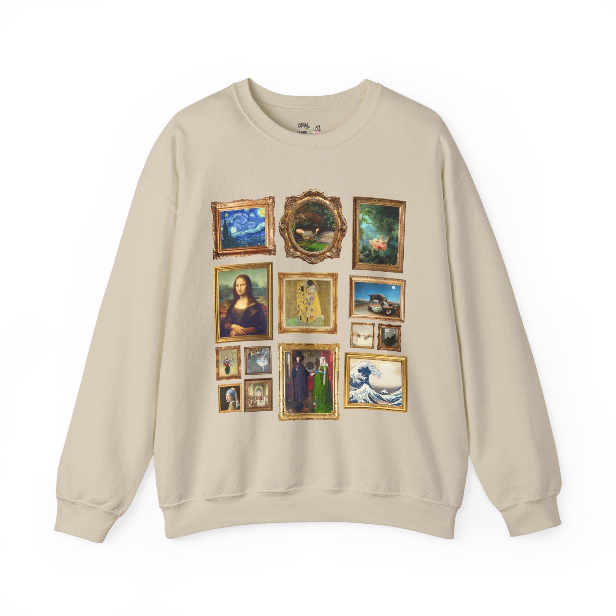 Famous Paintings Art History Sweatshirt Sand Sweatshirt Opal and June
