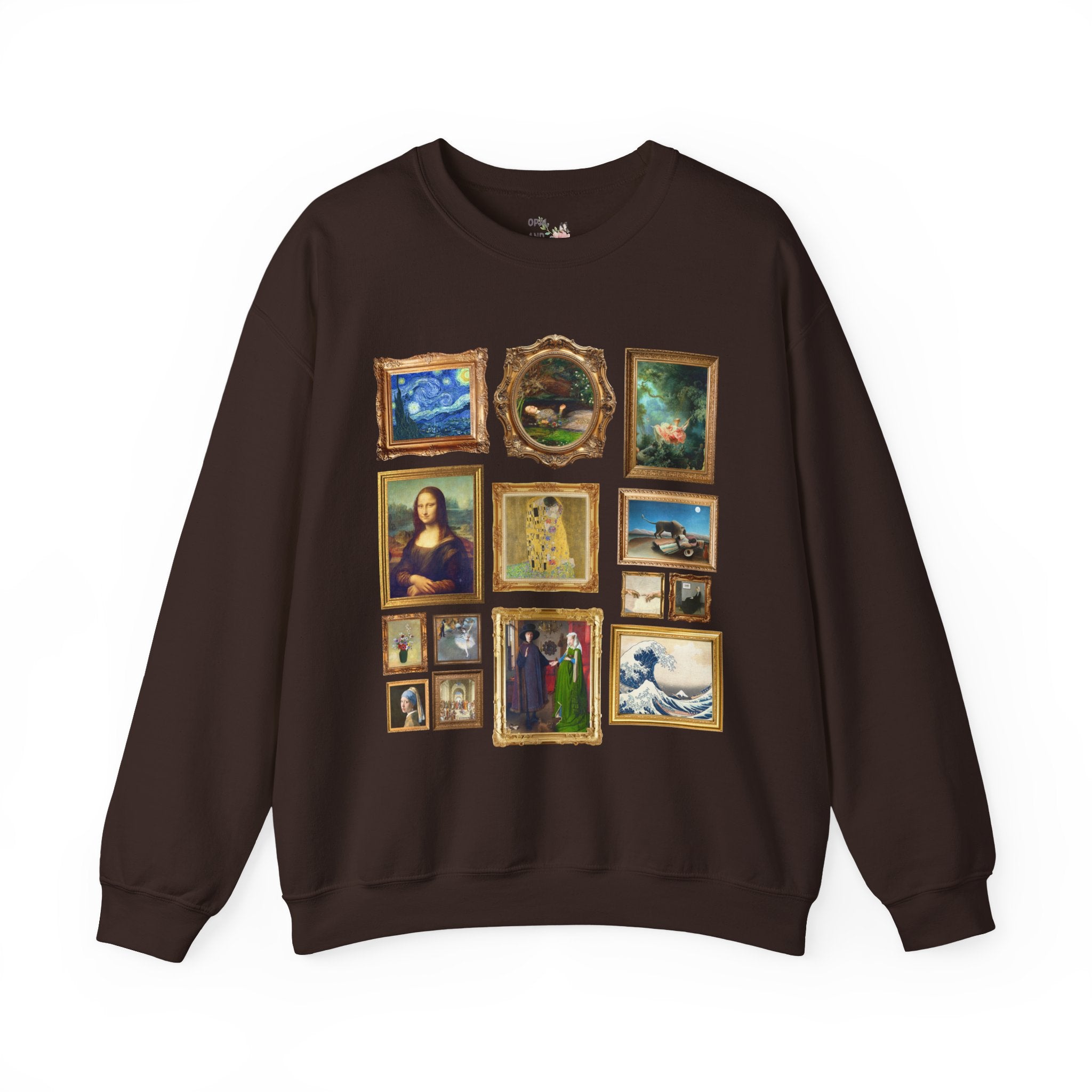 Famous Paintings Art History Sweatshirt Dark Chocolate Sweatshirt Opal and June