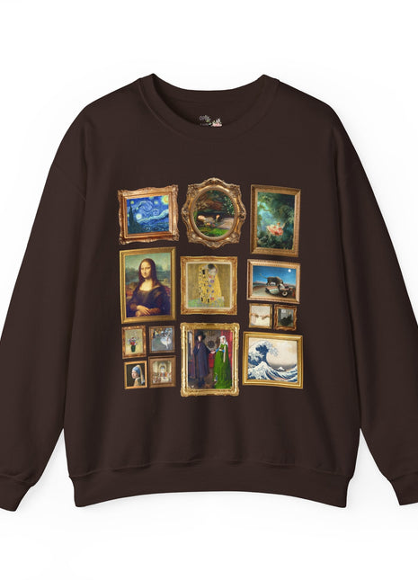 Famous Paintings Art History Sweatshirt Dark Chocolate Sweatshirt Opal and June