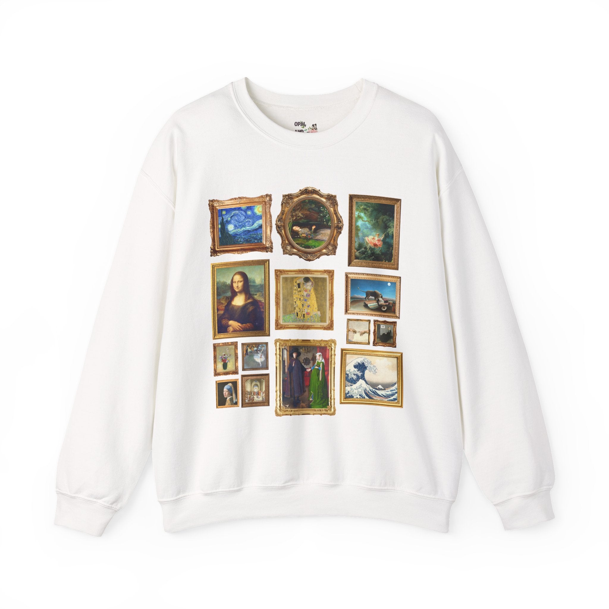 Famous Paintings Art History Sweatshirt White Sweatshirt Opal and June