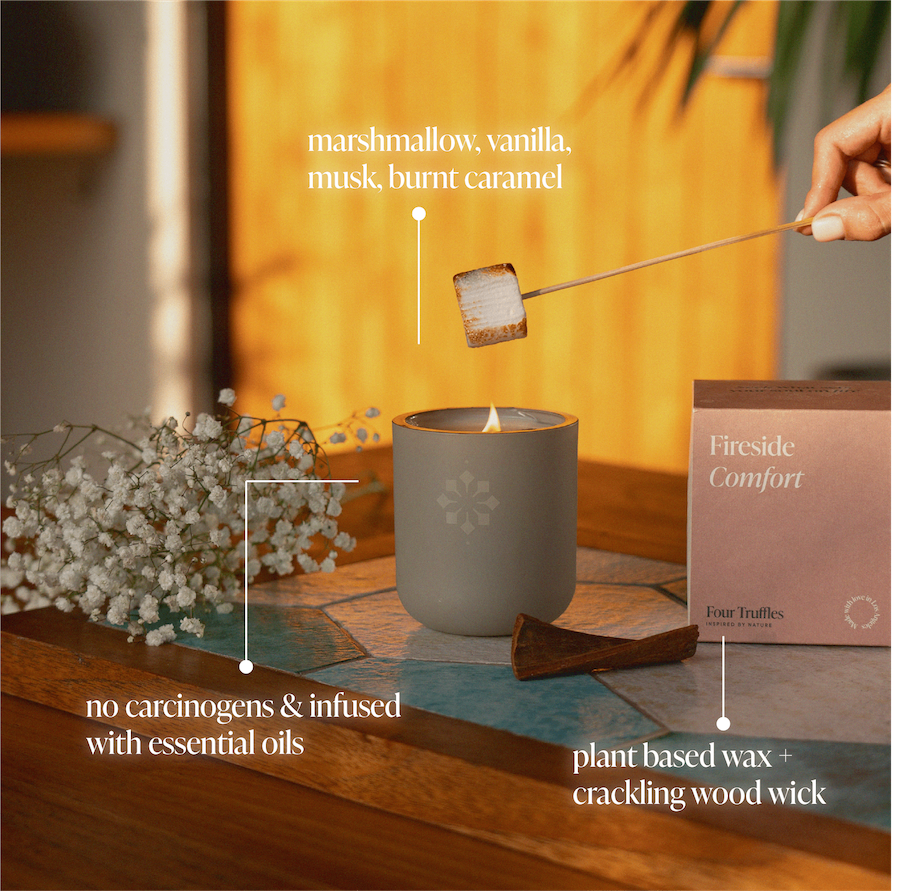 Fireside Comfort Candle Candle Four Truffles