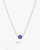 Crystal Forget-Me-Not Flower Necklace