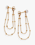 Freshwater Pearl Front-and-Back Earrings