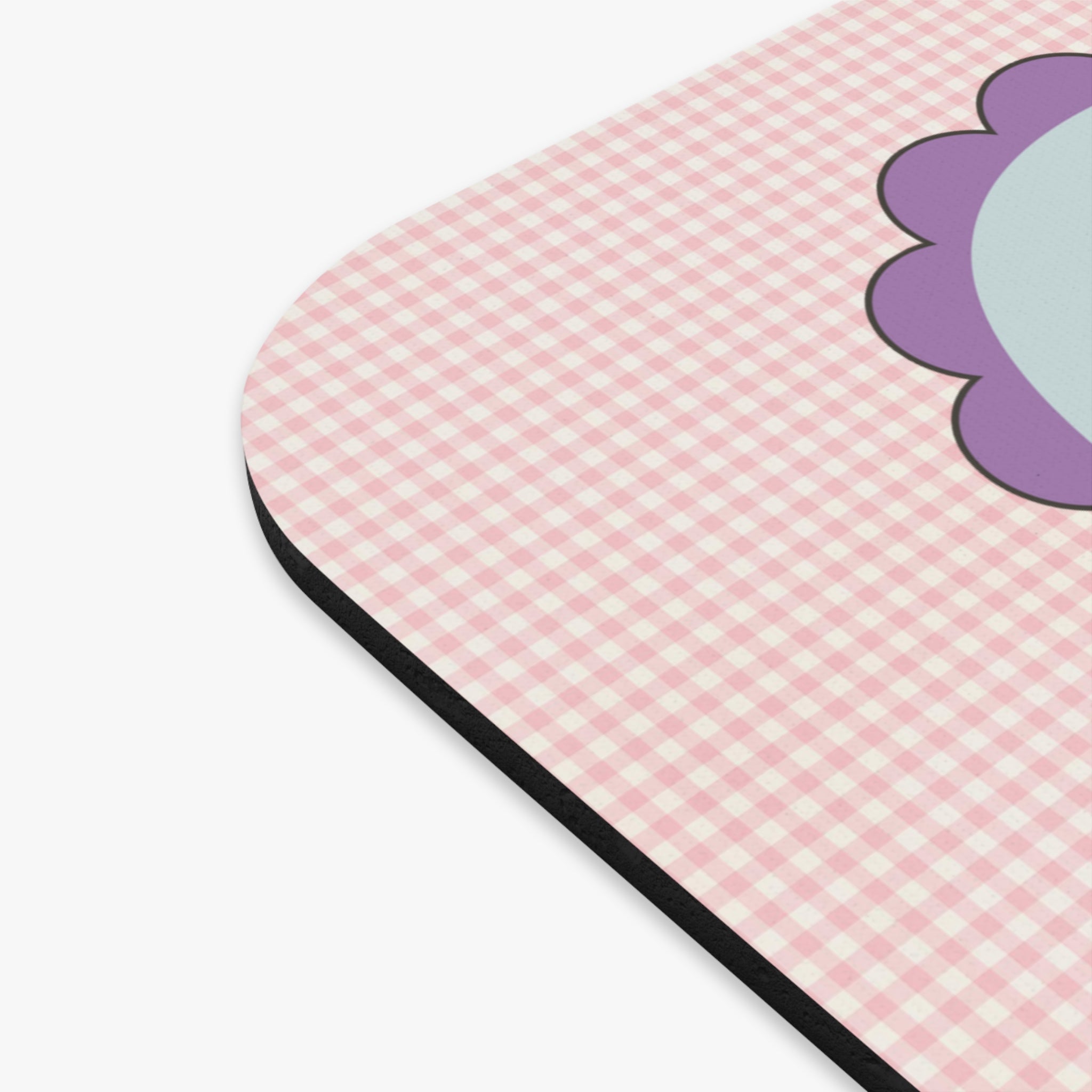 Funny Cute Pink Gingham Goose Mousepad Home Decor Opal and June