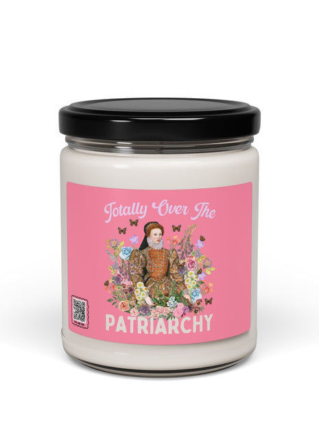 Totally Over The Patriarchy Queen Elizabeth Candle 9oz Home Decor Opal and June