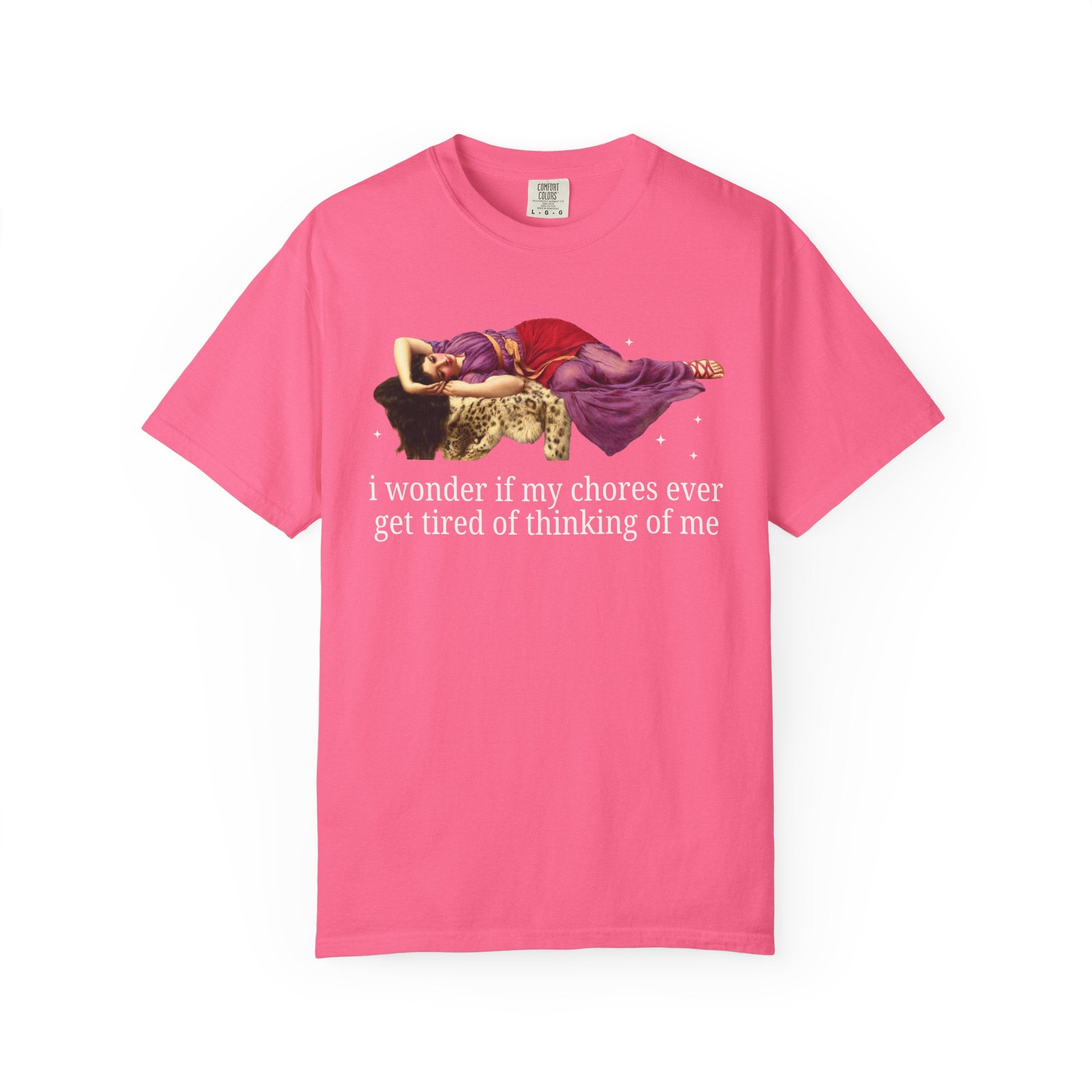 I Wonder if My Chores Ever Get Tired of Thinking About Me Tee Crunchberry T-Shirt Opal and June