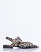 Ganni Women Feminine Buckle Ballerina Flats