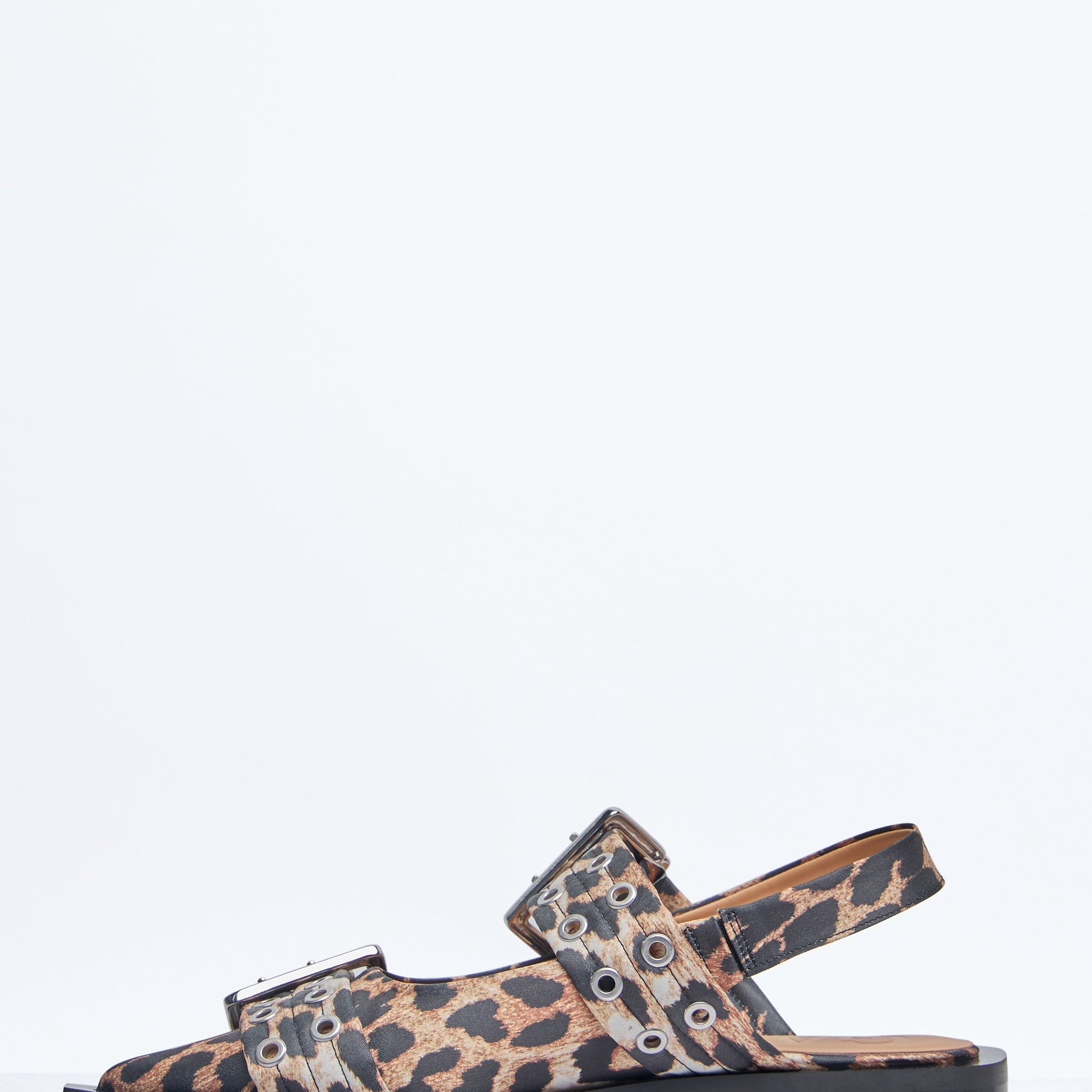 Ganni Women Feminine Buckle Ballerina Flats