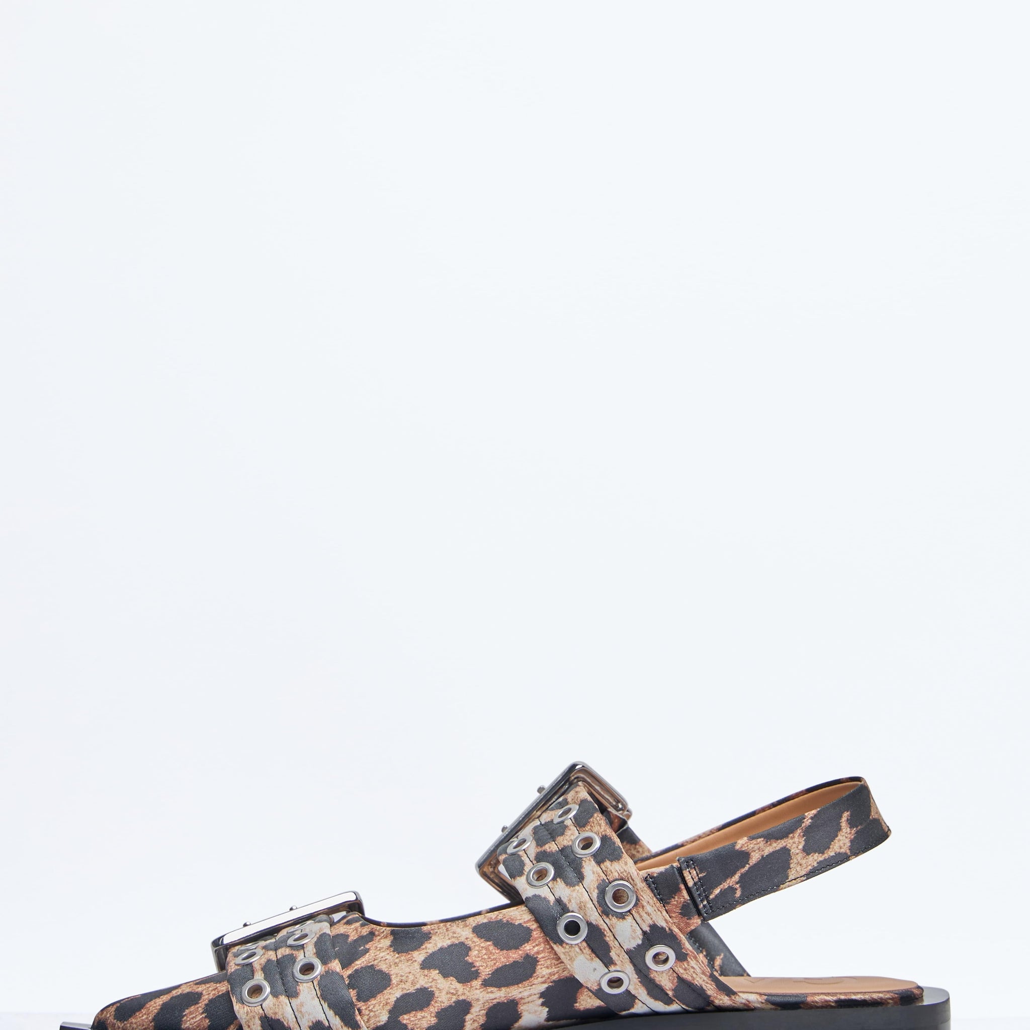 Ganni Women Feminine Buckle Ballerina Flats