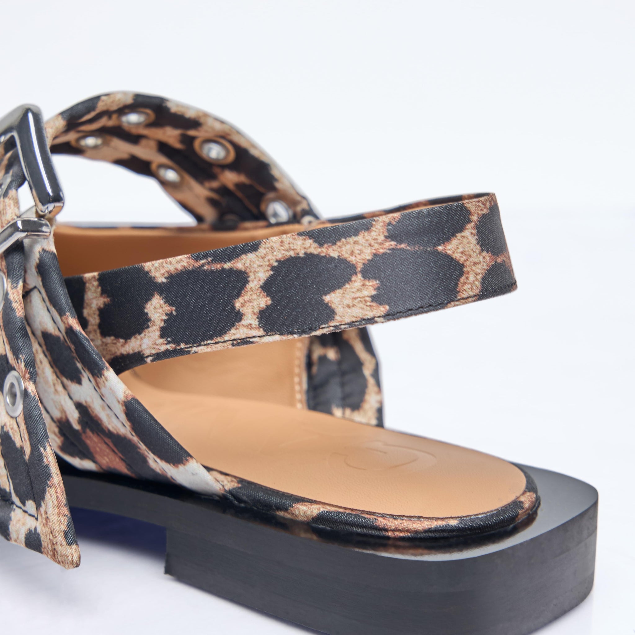 Ganni Women Feminine Buckle Ballerina Flats