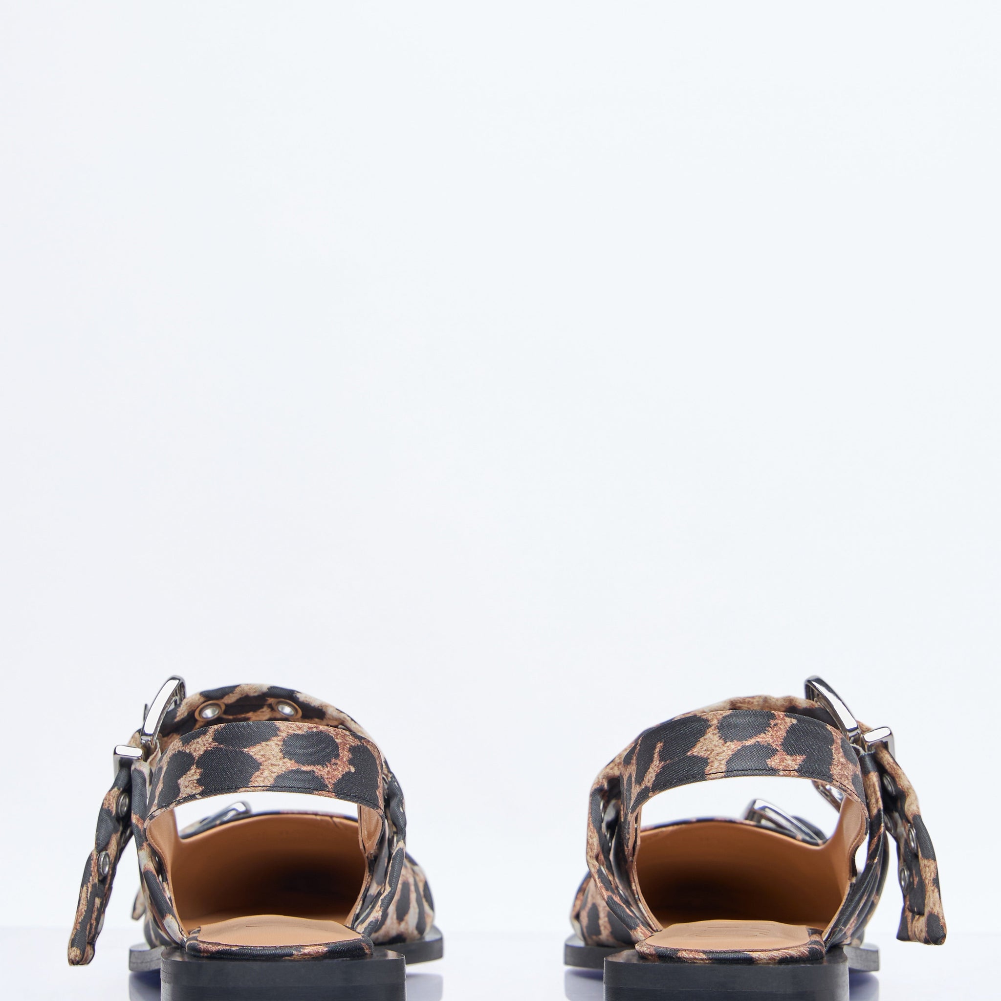 Ganni Women Feminine Buckle Ballerina Flats