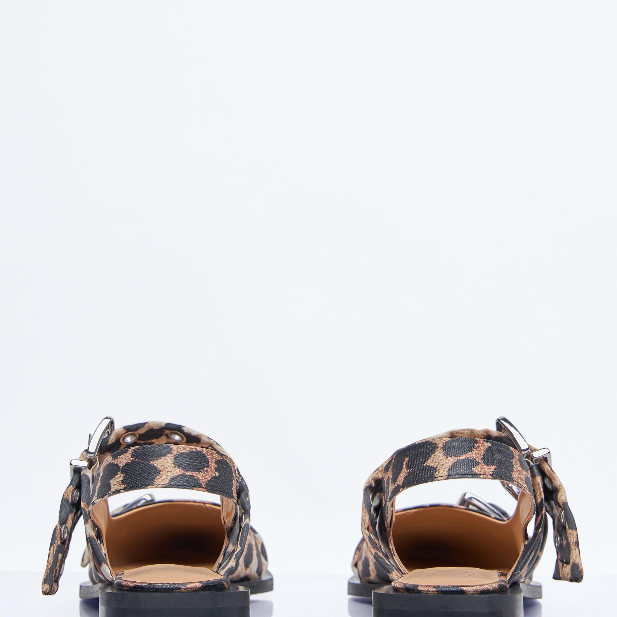 Ganni Women Feminine Buckle Ballerina Flats