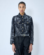 Ganni Women Heavy Denim Belted Jacket