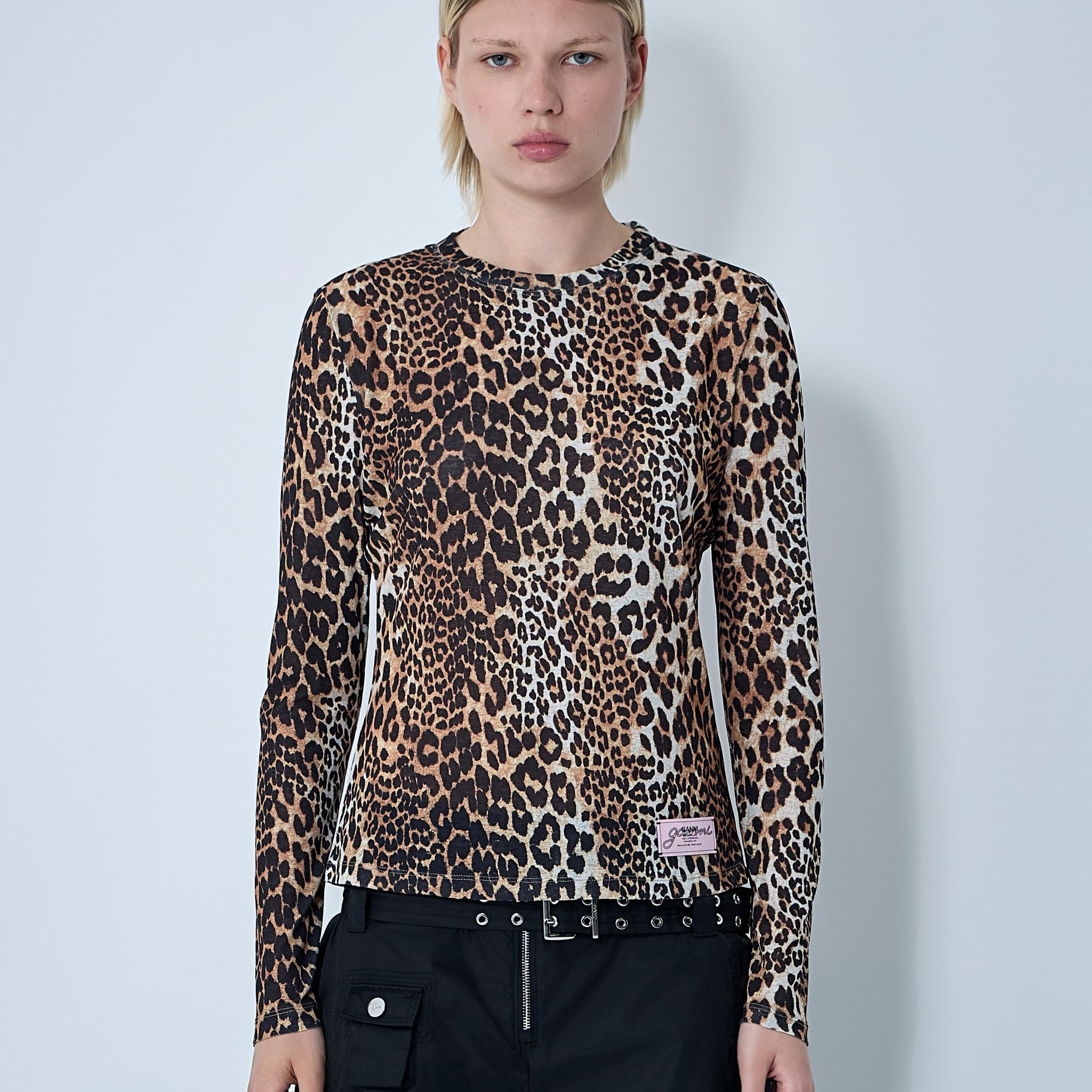 Ganni Women Mesh Top