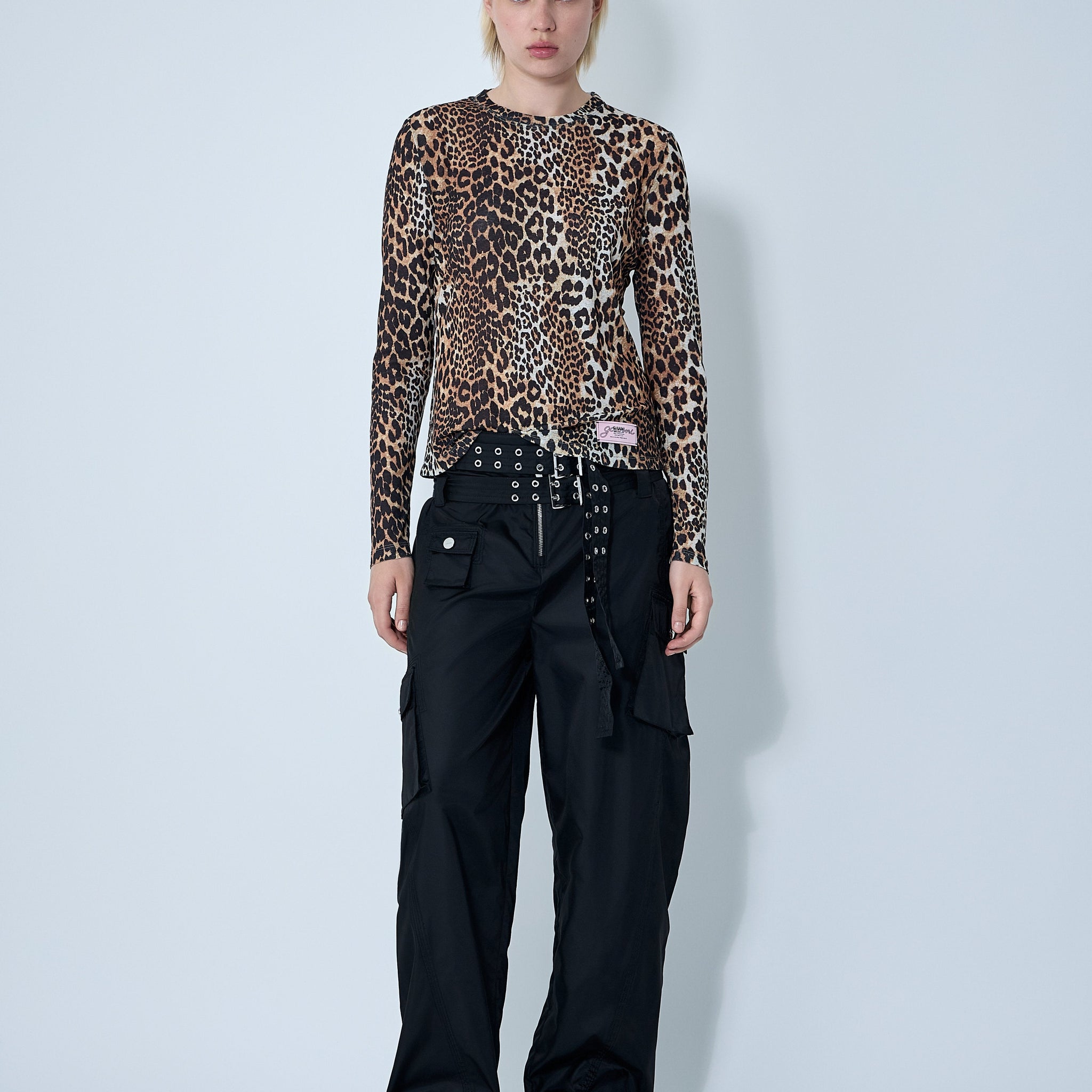 Ganni Women Mesh Top